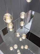 GobekUsa Crystal Ball LED Chandelier for Modern Living Room & Bedroom décor