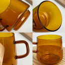 GobekUsa Glass Coffee Mug Tumbler | Colorful Heat-Resistant Tea Juice Cup
