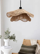 GobekUsa Hemp Rope Chandelier: Nordic Minimalist Wabi Sabi LED Pendant Light for Dining & Bedroom