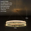 2024 GobekUsa Modern Crystal LED Chandelier for Living & Dining Room Decor