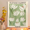 GobekUsa Dreamy Flower Tapestry Wall Hanging for Bedroom Dorm Decor