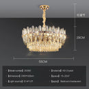 GobekUsa Crystal Chandelier Light: Modern LED Living Room Dining Bedroom Luxury