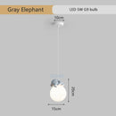 GobekUsa Animal Resin Pendant Lamps: Bear Rabbit Dog Sheep Bunny Chandelier for Children's Room