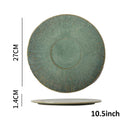 GobekUsa Ceramic Dinnerware Set - Japanese-Inspired Kiln Change Plates and Bowl