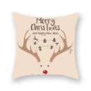 GobekUsa Christmas Santa Elk Pillowcase 45x45cm for Sofa Chair Decor
