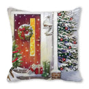 GobekUsa Christmas Short Plush Pillowcase 45x45cm Home Decor