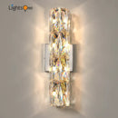 GobekUsa Crystal Deluxe Wall Sconce for Living Room Bedroom Bedside Villa - Luxury Light