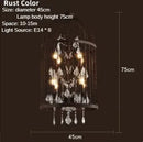 GobekUsa Iron Birdcage Crystal Chandelier: Spherical Pendant Light for Home Decor