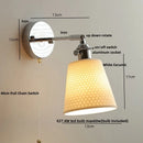 GobekUsa Ceramic LED Wall Light Fixture Up Down Rotate Modern Style Bedside Lamp