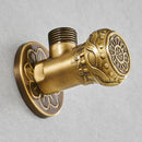 GobekUsa Antique Brass Angle Stop Valve for Faucet and Toilet
