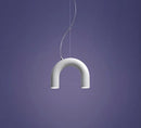 GobekUsa Blue Metal Arch Chandelier Pendant Light - Modern Design for Home Décor
