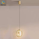 GobekUsa LED Iron Art Small Chandelier for Bedroom Study Living Room Decor