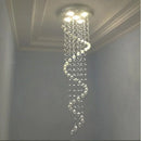GobekUsa Crystal Pendant Chandelier for Staircase Hotel Bedroom Hanging Lamp