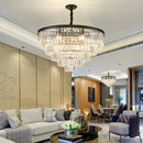 GobekUsa Crystal Gold Chandelier: Modern Living Room Bedroom Decor Lighting