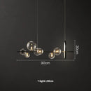GobekUsa Glass Ball G9 LED Chandelier: Modern Minimalist Nordic Design