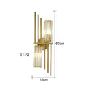 GobekUsa Crystal Wall Lamp: Luxury LED Indoor Lighting for Bedroom & Living Room