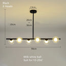 GobekUsa Glass Ball Chandelier - Modern LED Pendant Lamp for Home Decor
