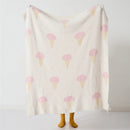 GobekUsa Bohemian Flower Knitted Throw Blanket