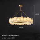 GobekUsa Brass Marble Ceiling Chandelier: Modern Living Room Dining Table Hanging Lamp