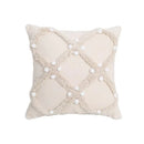 GobekUsa Geometric Tufted Tassel Pillow Cover - Handcrafted Boho Chic Cushion Cover