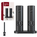 GobekUsa Electric Salt Pepper Grinder Set USB Rechargeable Adjustable Coarseness LED Light