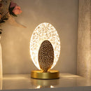 GobekUsa Crystal LED Table Lamp with Touch Control and Remote for Bedroom and Living Room