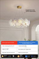 GobekUsa Petals Crystal Chandelier Light: French Living Room & Dining Room Luxury Lighting