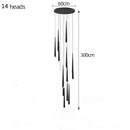 GobekUsa LED Chandelier: Modern, Dimmable Ceiling Light for Living Room, Kitchen, Staircase