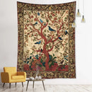 GobekUsa Flying Bird Tree of Life Tapestry Wall Hanging: Bohemian Abstract Hippie Decor