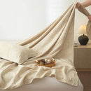 GobekUsa Cotton & Linen Bed Sheet Set: Luxury, Skin-Friendly, All Seasons, Queen & King Sizes