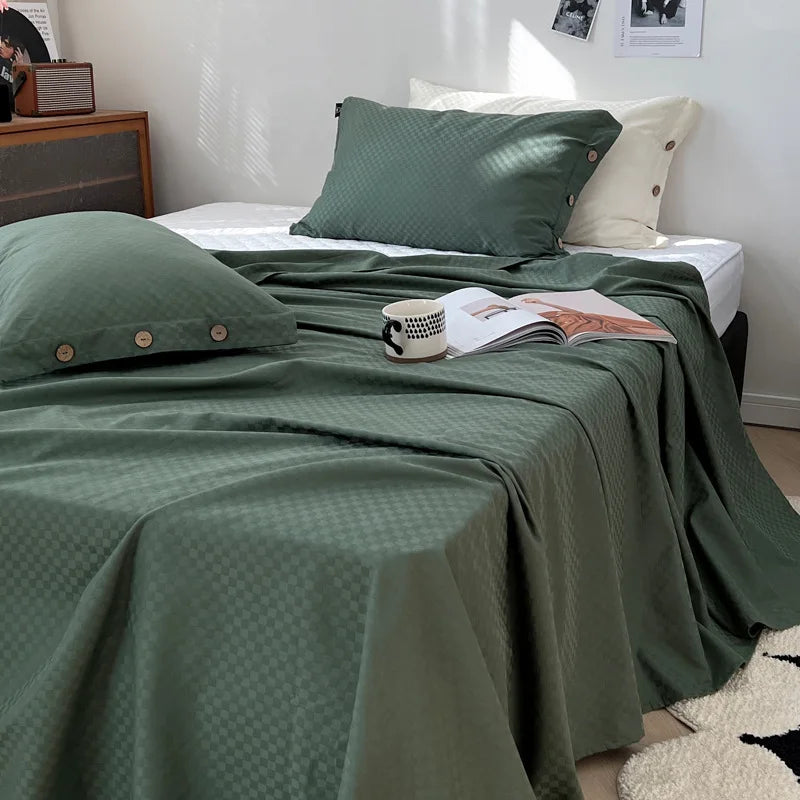 GobekUsa Luxe Cotton Satin Stripe Bed Sheet Set with 2 Pillowcase, photo 20 of 30