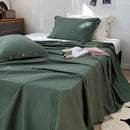 GobekUsa Luxe Cotton Satin Stripe Bed Sheet Set with 2 Pillowcase