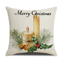GobekUsa Cartoon Birds Christmas Pillowcase 45X45cm - Linen Sofa Cushion Cover
