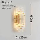 GobekUsa Gold Crystal Bracket Light: Stylish Lighting Fixtures for Home Wall Decor