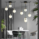 GobekUsa Art Glass Ball Molecule Chandelier for Living Room, Children's Room, Study & Home Decor