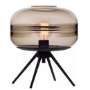 GobekUsa Glass & Metal Nordic Sofa Desk Lamp for Postmodern Bedroom & Living Room