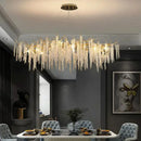 GobekUsa Gold Aluminium Branch Pendant Light Chandelier for Modern Dining Room Decor