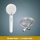 GobekUsa 5-Function Shower Head with Stop Button, 10cm Panel, Silicone Gel Holes