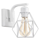 GobekUsa Industrial Wire Cage Wall Sconce E27 Rustic Retro Bedside Light Fixture