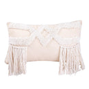 GobekUsa Geometric Waves Tufted Pillow Covers with Embroidered Tassels
