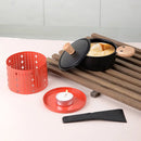 GobekUsa 3-in-1 Raclette Fondue Set with DIY Pot and Table Grill