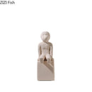 GobekUsa Abstract Family Character Ceramic Sculpture Desk Decoration