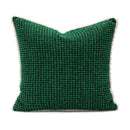 GobekUsa Christmas Embroidered Red Geometric Pillow Cover for Festive Home Decor
