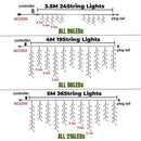GobekUsa Icicle LED String Lights: Festive Outdoor Christmas Decoration for Party, Patio, Garden