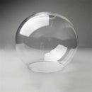 GobekUsa Hand Blown Clear Glass Globe Lamp Shade with 2 Ends Opening, D18cm Glass Cover Ball Lampshade