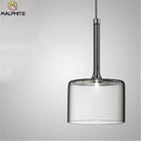 GobekUsa Glass Bottle Pendant Light: Spillray Industrial Decor Lighting for Restaurant and Bar