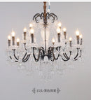 GobekUsa Black Gold Crystal Chandelier Pendant Light for Elegant Living Spaces
