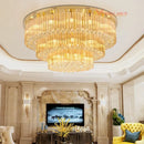GobekUsa Large Crystal Ceiling Lamp: Elegant Home & Hotel Lighting Fixture