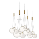 GobekUsa Glass Ball Chandelier - Nordic Modern Designer LED Pendant Lights for Home Decor