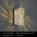 GobekUsa Crystal Wall Sconce: Elegant Bedroom & Living Room LED Wall Lamp